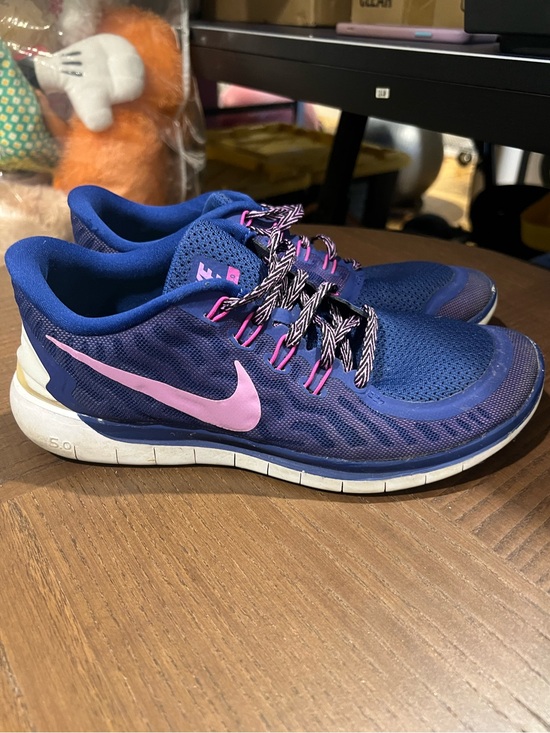 Nike Shoes - Nike Free 5.0 Blue Pink Running Shoes Women’s Size 9